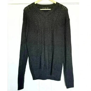 Fusion Mens Wool Blend V-Neck Sweater Size L